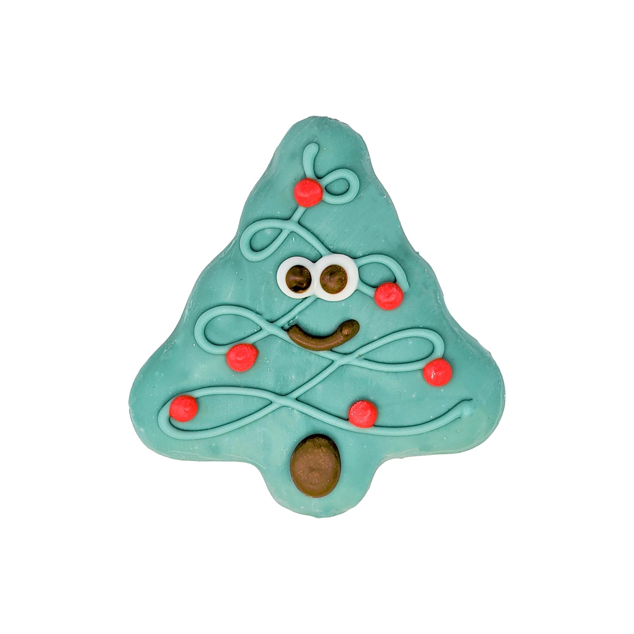 Bosco & Roxy's Christmas Happy Tree Cookie Dog Treats, 4-in