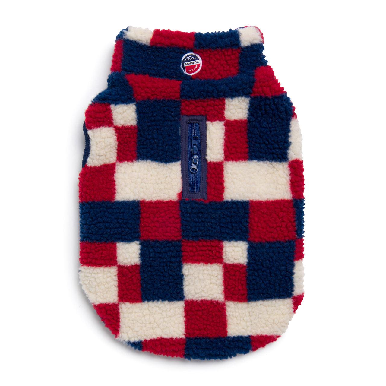 fabdog Fab Ski Sherpa Dog Vest, Navy, 22-in