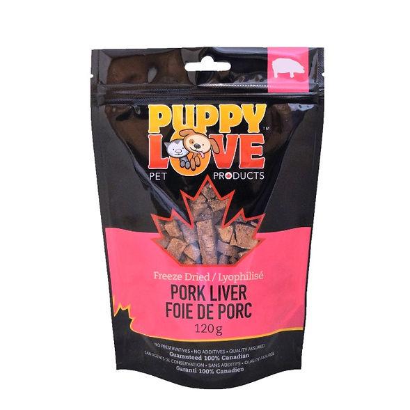 Puppy Love Pork Liver Freeze-Dried Dog & Cat Treats, 120-gram