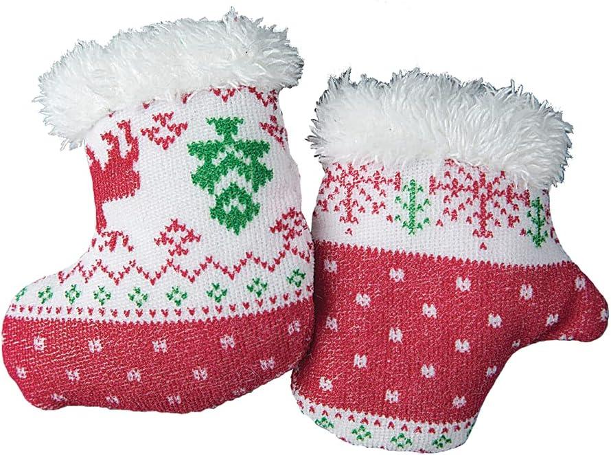 Patchwork Pet Warm Holiday Time Christmas Catnip Cat Toy, 3-in