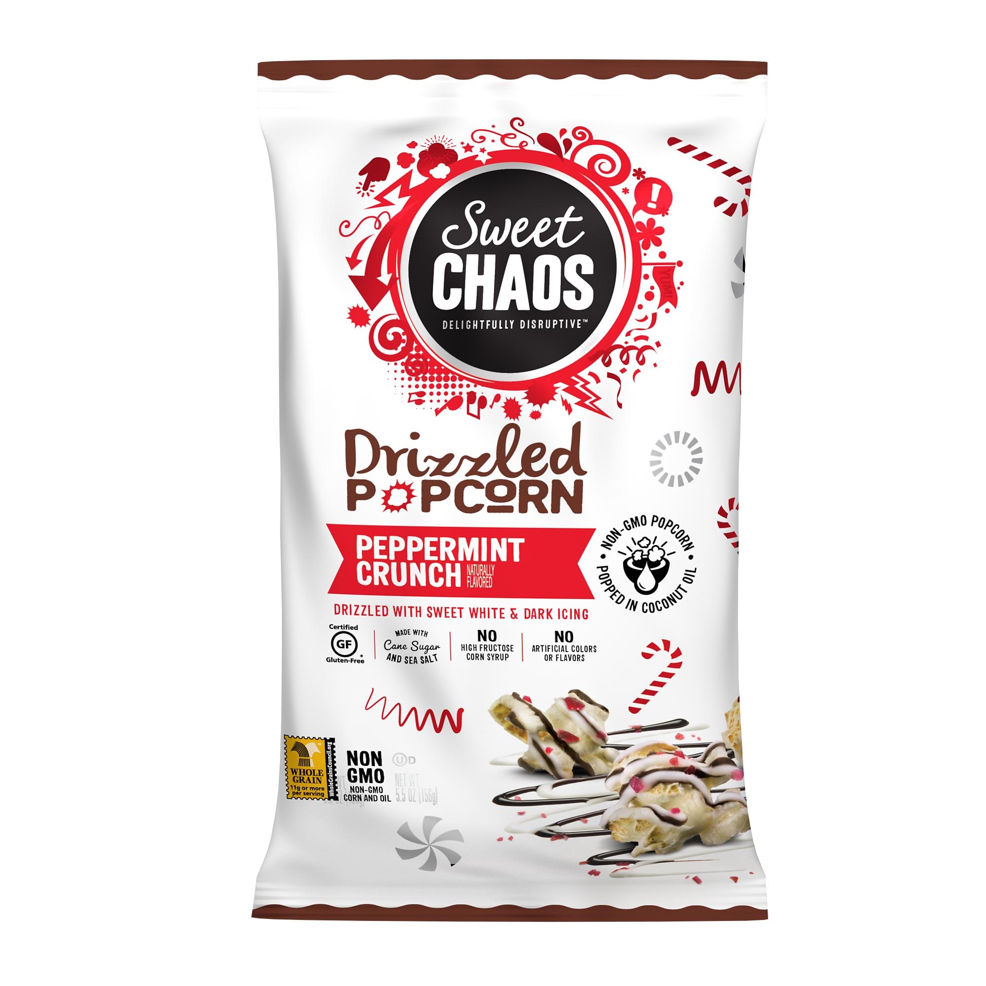 Sweet Chaos Drizzled Popcorn Peppermint Crunch