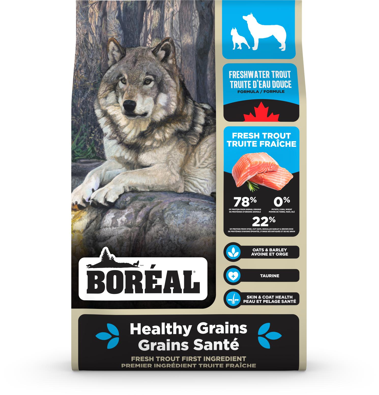 Boreal Healthy Grains Freshwater Trout Dry Dog Food