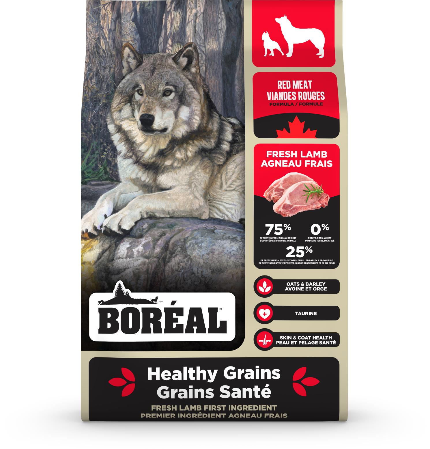 Boreal Healthy Grains Red Meat Dry Dog Food, 10-kg