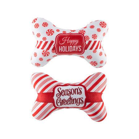 Hip Doggie Peppermint Bone Dog Toy, Large