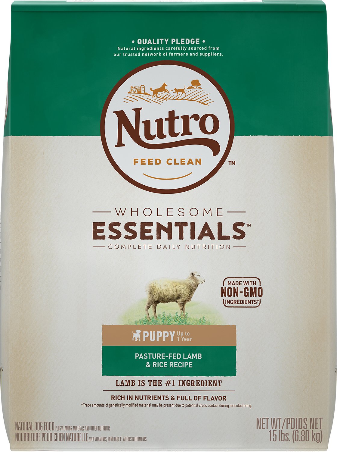 Nutro Wholesome Essentials Puppy Pasture Fed Lamb & Rice Recipe Dry Dog Food