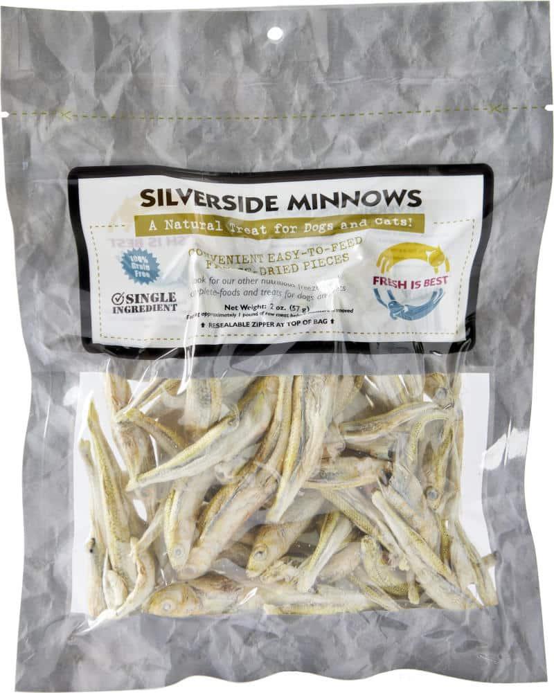 Fresh is Best Silverside Minnows Freeze-Dried Dog & Cat Treats, 2-oz