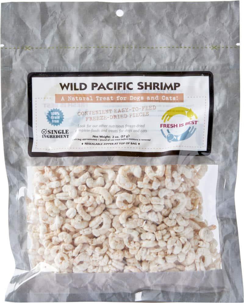 Fresh is Best Wild Pacific Shrimp Freeze-Dried Dog & Cat Treats, 2-oz