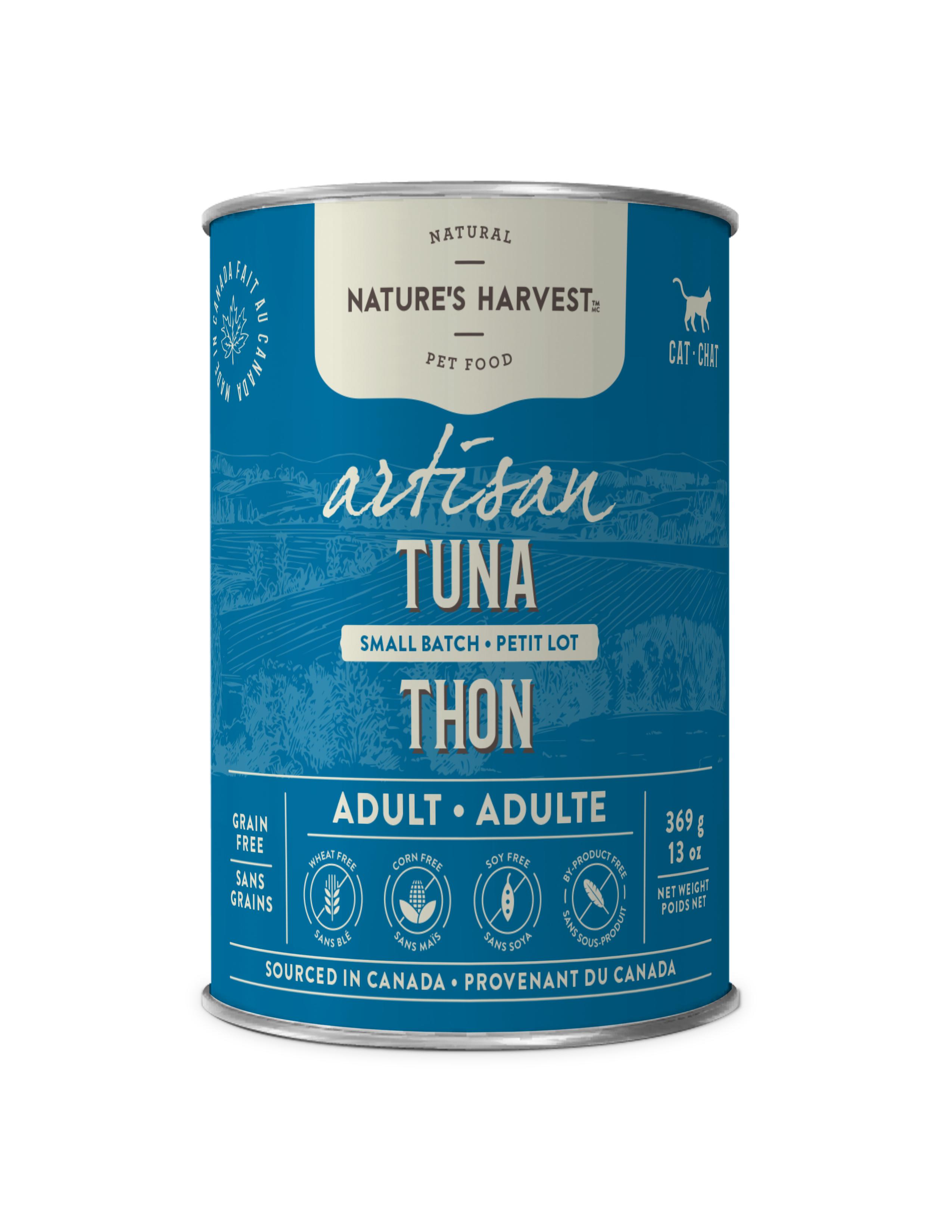 Nature's Harvest Artisan Tuna Wet Cat Food Can, 369-gram