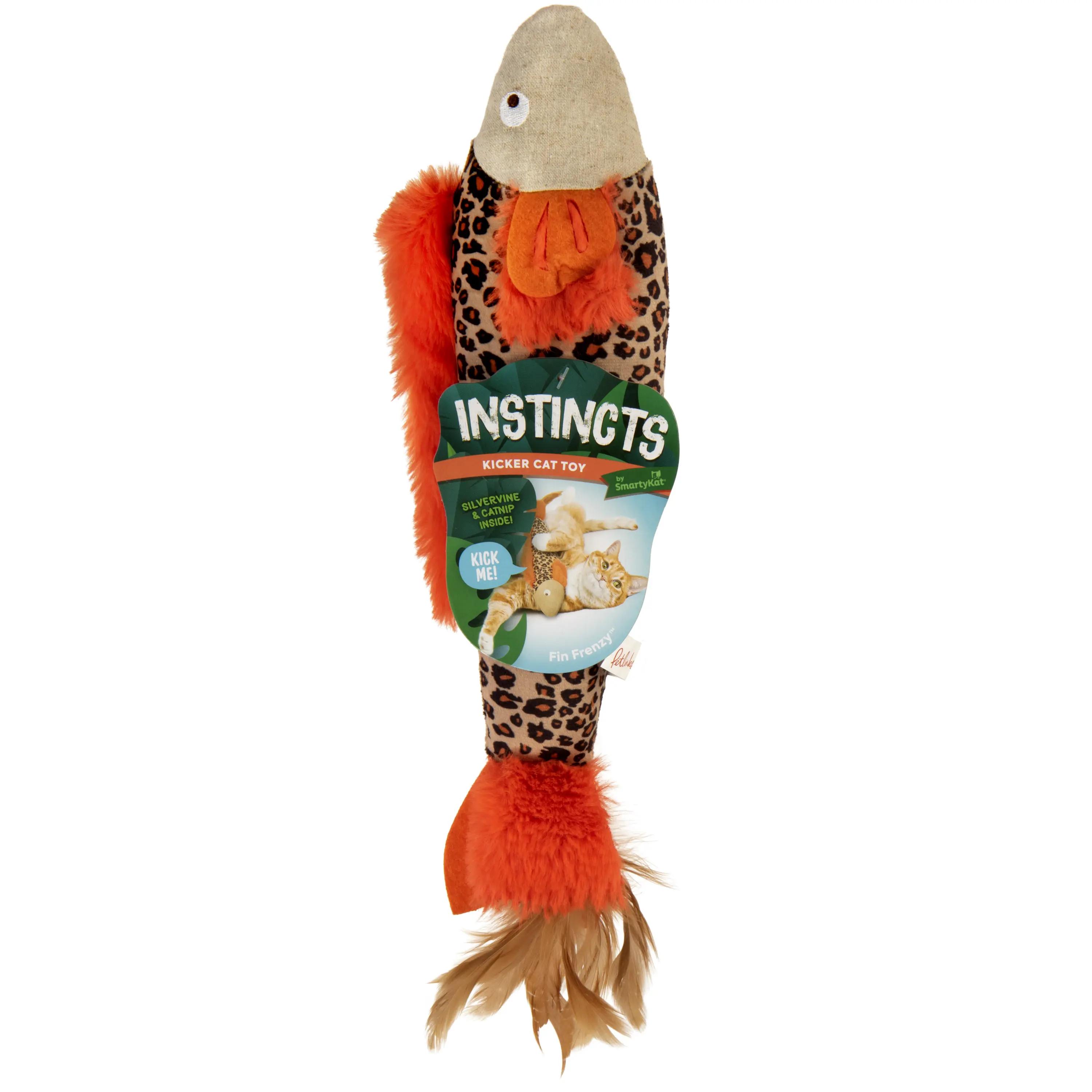 SmartyKat Instincts Fin Frenzy HappyNip Kicker Cat Toy