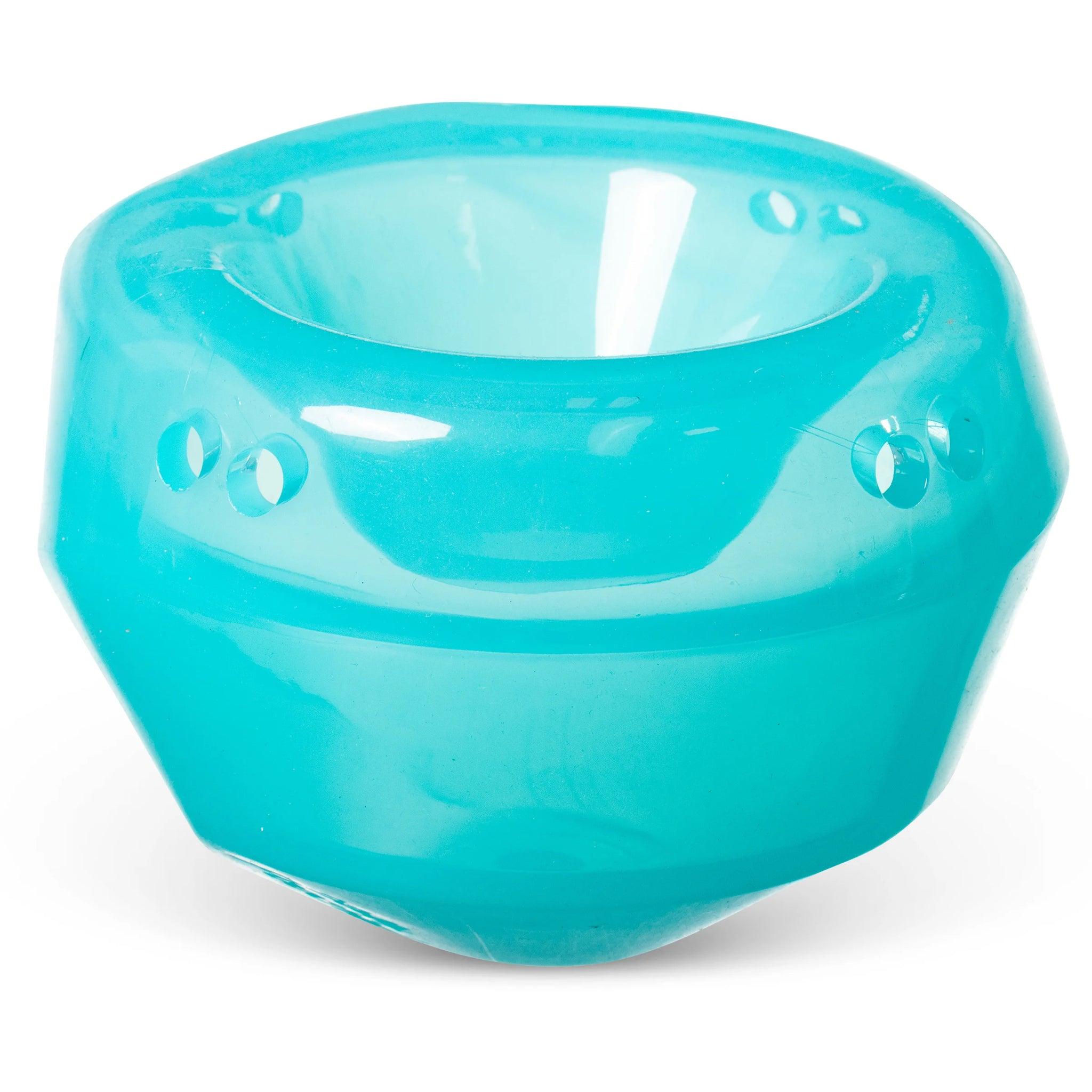 Messy Mutts Totally Pooched Stuff'n Wobble Ball Treat Dispensing Dog Toy, Teal, 5-in