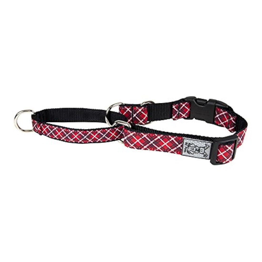 RC Pets Easy Clip Web Training Dog Collar, Red Tartan