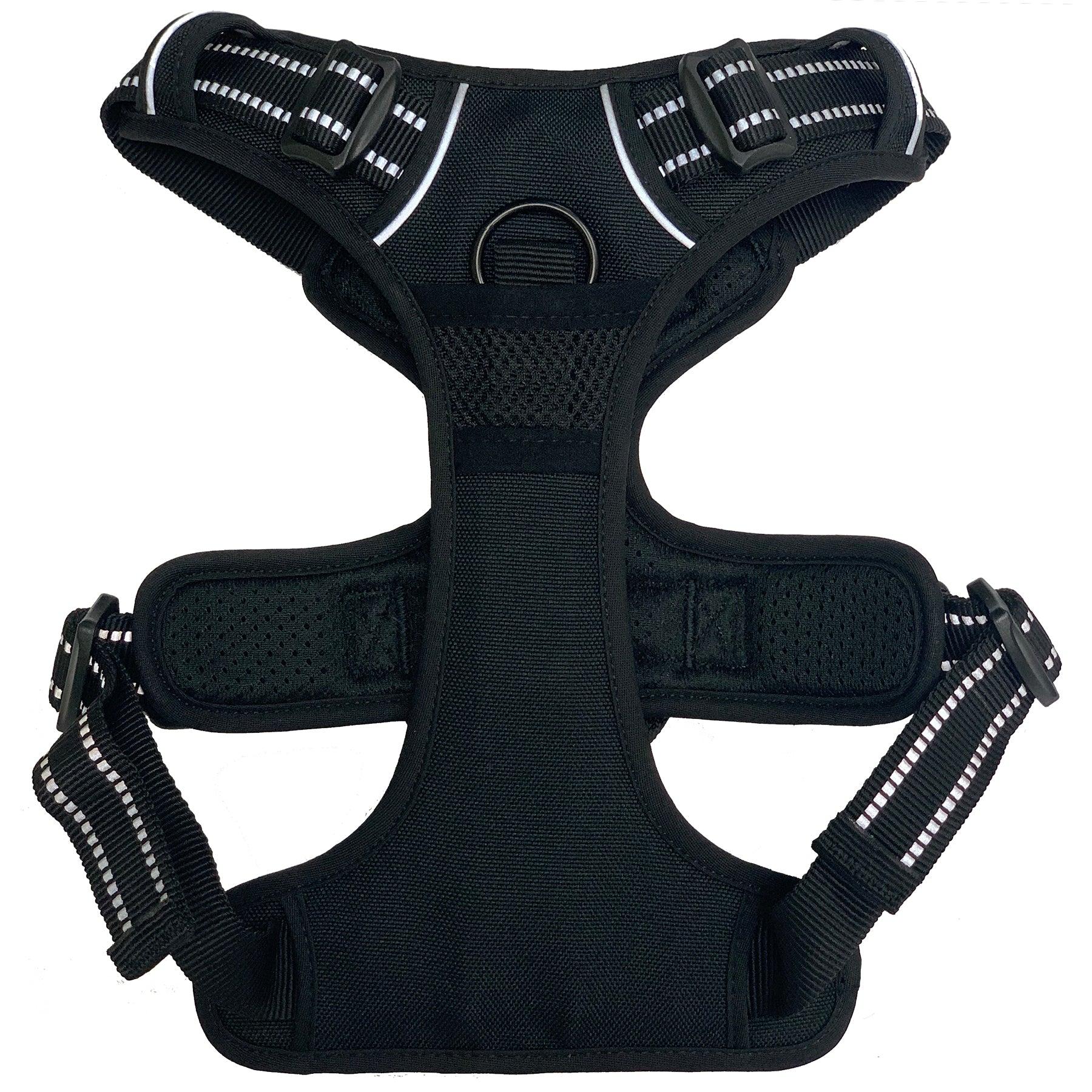 Muttluks MuTTravel Comfort Zone No-Pull Dog Harness, Black