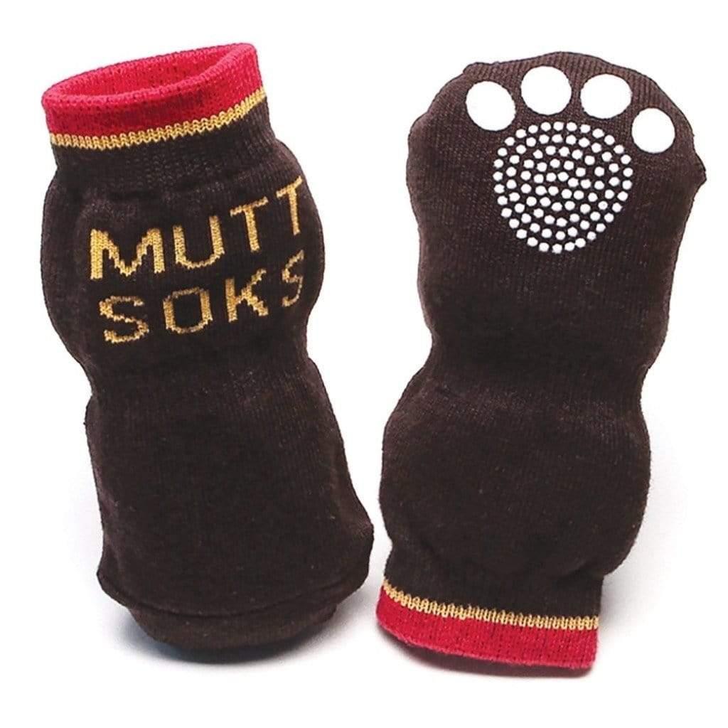 Muttluks Muttsoks Dog Socks, Black, Large