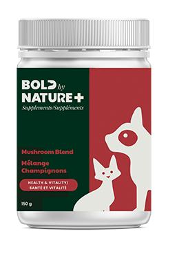 Bold by Nature Mushroom Blend Supplement for Cats & Dogs, 150-gram