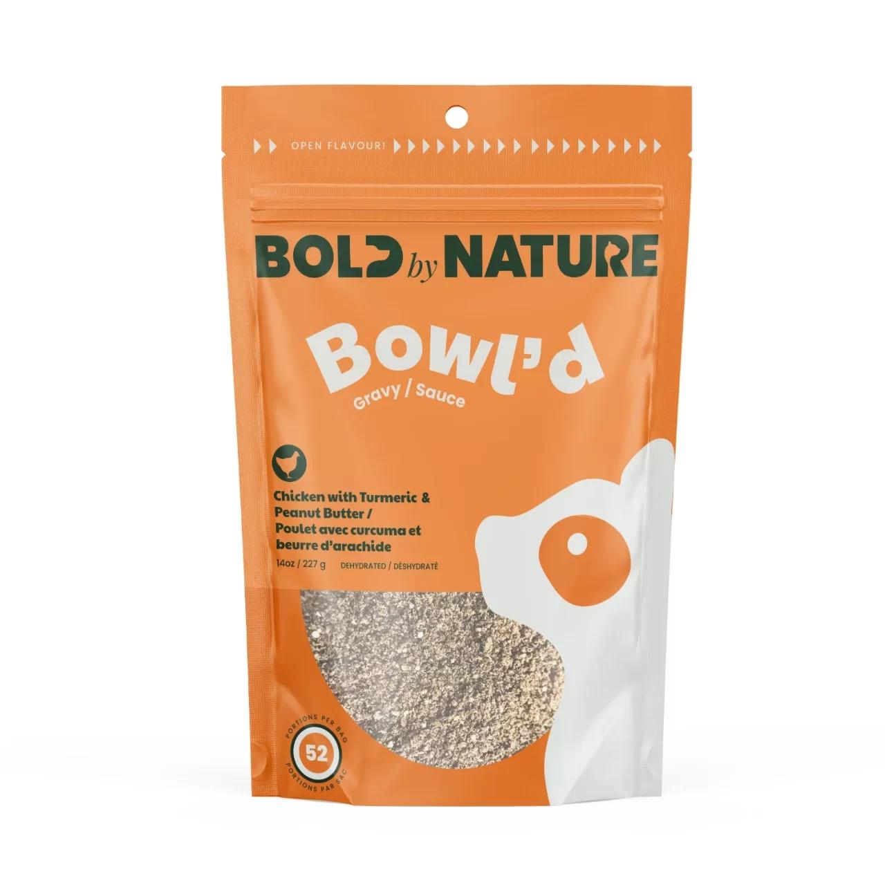 Bold by Nature Bowl'd Chicken with Tumeric Dehydrated Pet Food Topper, 227-gram
