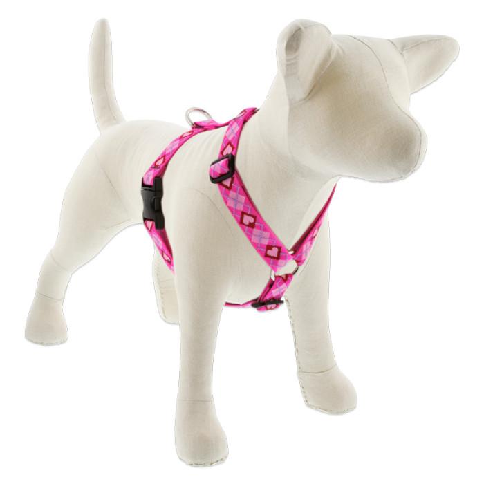 Lupine Pet Original Designs Roman Dog Harness, Puppy Love, 1-in x 20-32-in