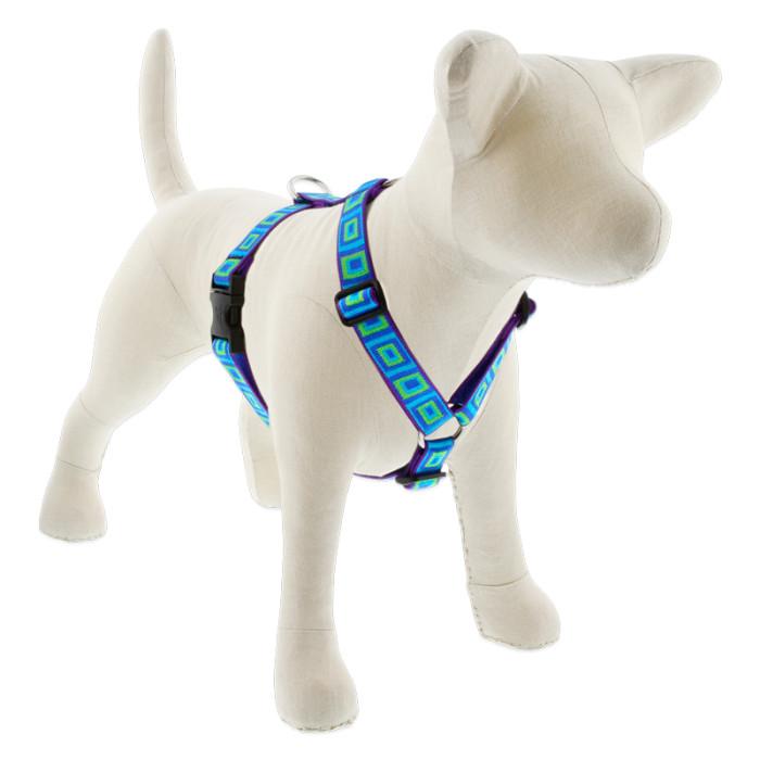 Lupine Pet Original Designs Roman Dog Harness, Sea Glass, 1-in x 24-38-in