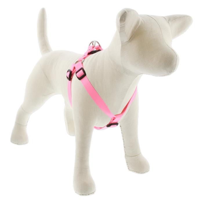 Lupine Pet Basic Solids Step In Dog Harness, Pink, 3/4-in x 20-30-in