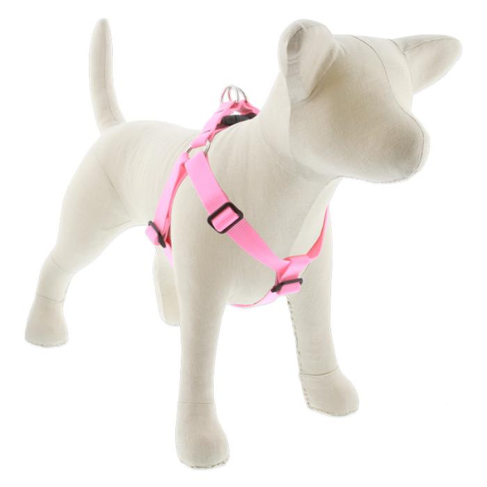 Lupine Pet Basic Solids Step In Dog Harness, Pink, 1-in x 19-28-in