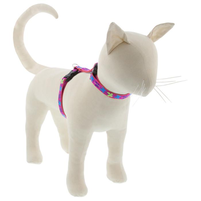 Lupine Pet Original Designs H-Style Cat Harness, Wing It, 1/2-in x 12-20-in