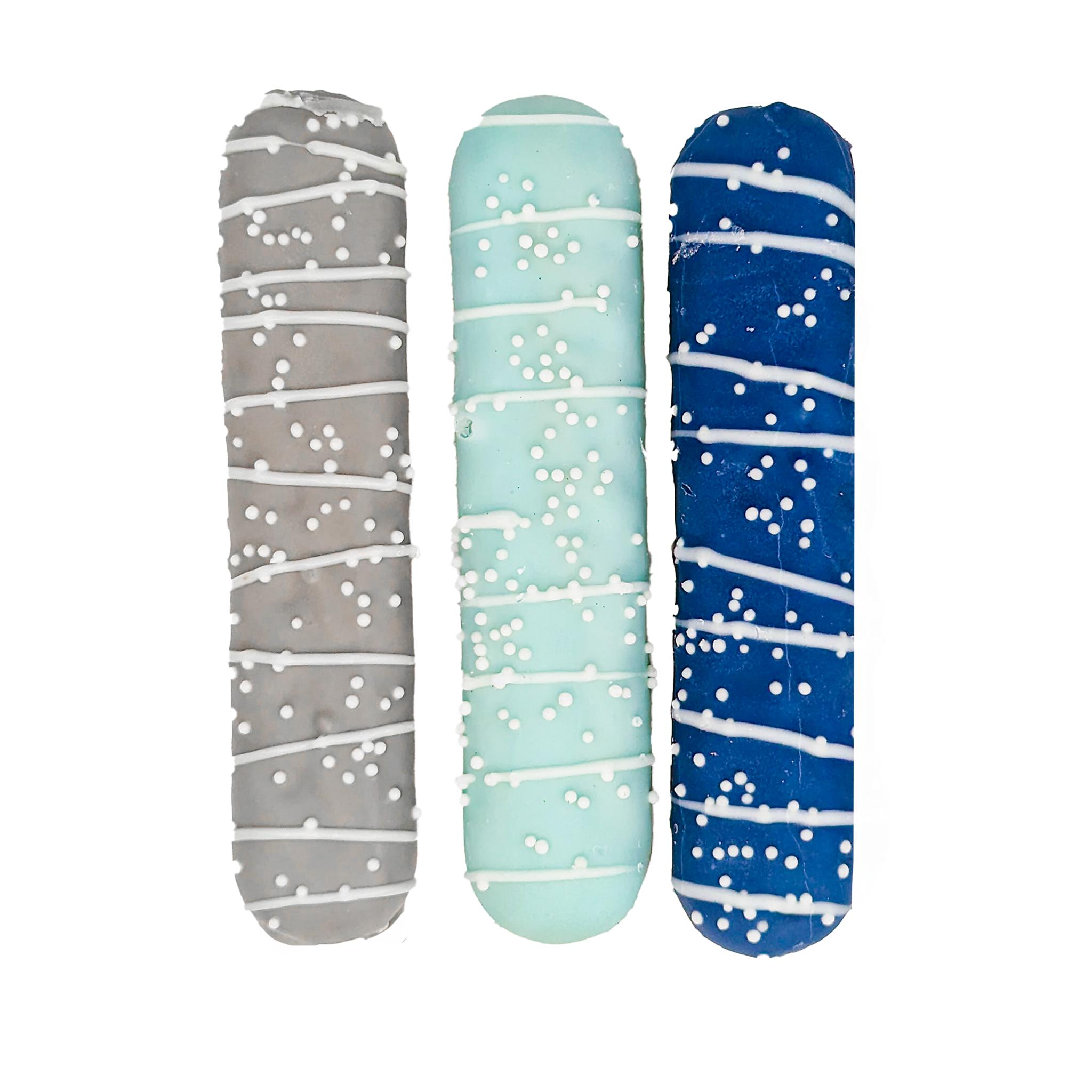 Bosco & Roxy's Winter Wonderland Dipped Sticks Dog Treats, 4-in