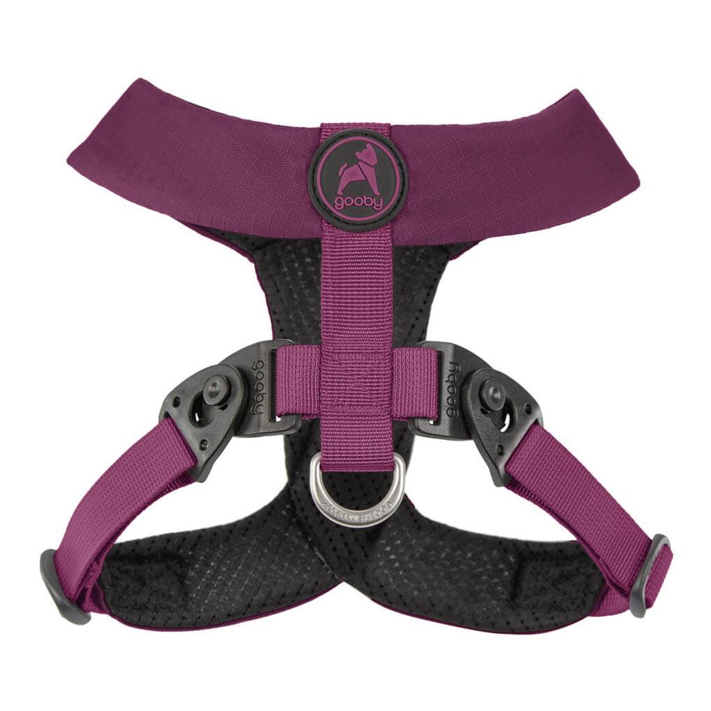 Gooby Comfort X Dual Snap Dog Harness, Purple, Medium