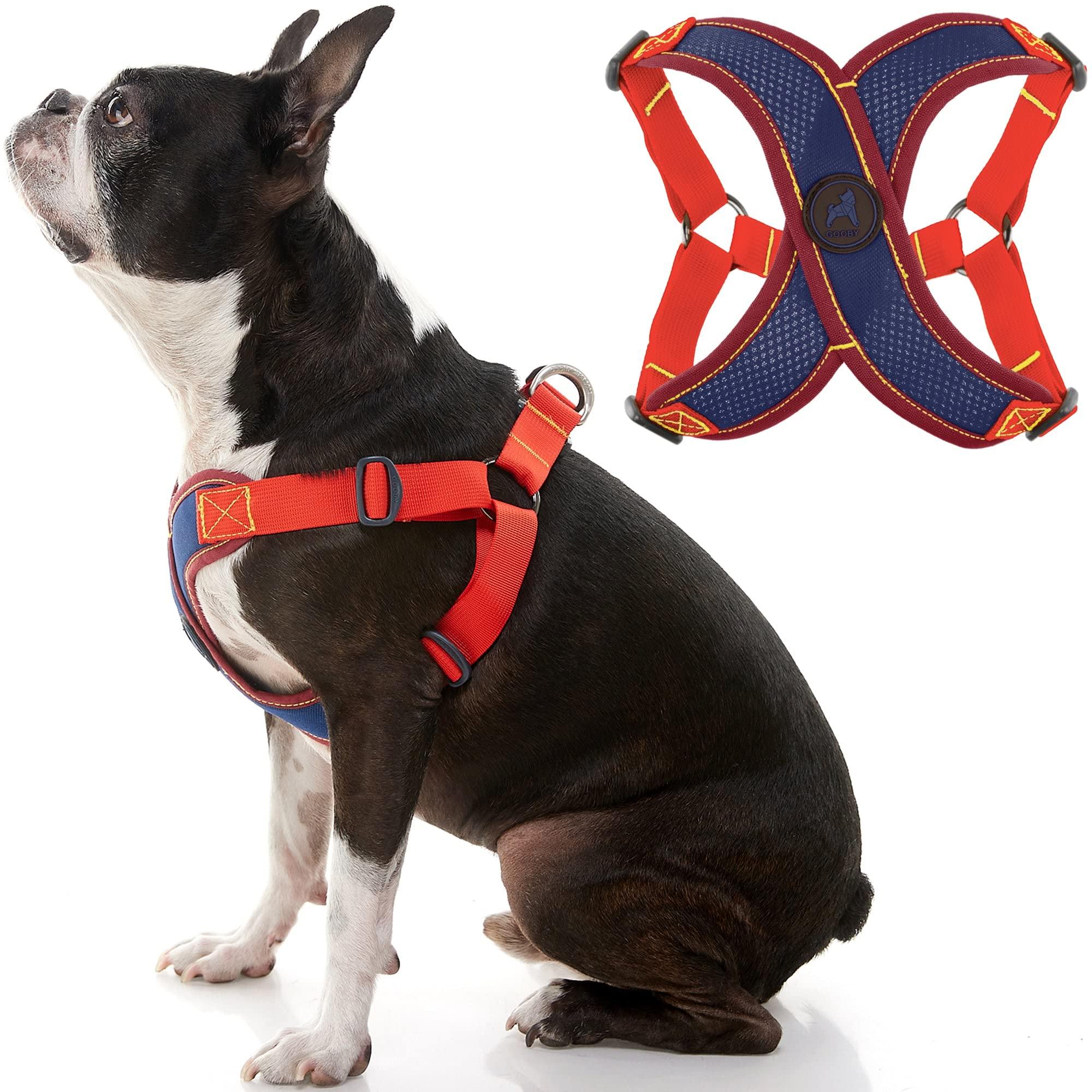 Gooby Comfort X Dog Harness, Navy/Red, X-Large