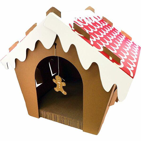 Companion Gear Holiday Gingerbread House Cat Scratcher