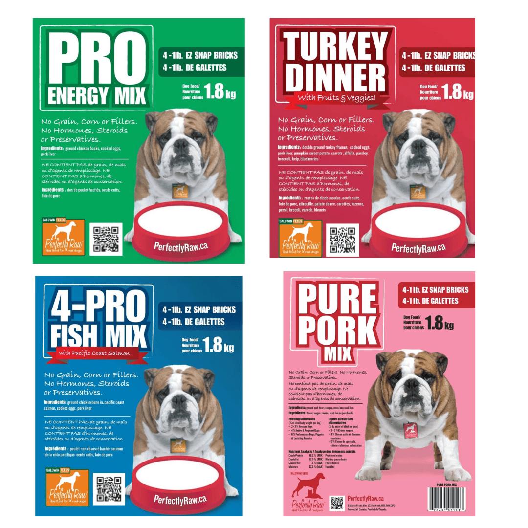 Perfectly Raw Combo Box Frozen Dog Food