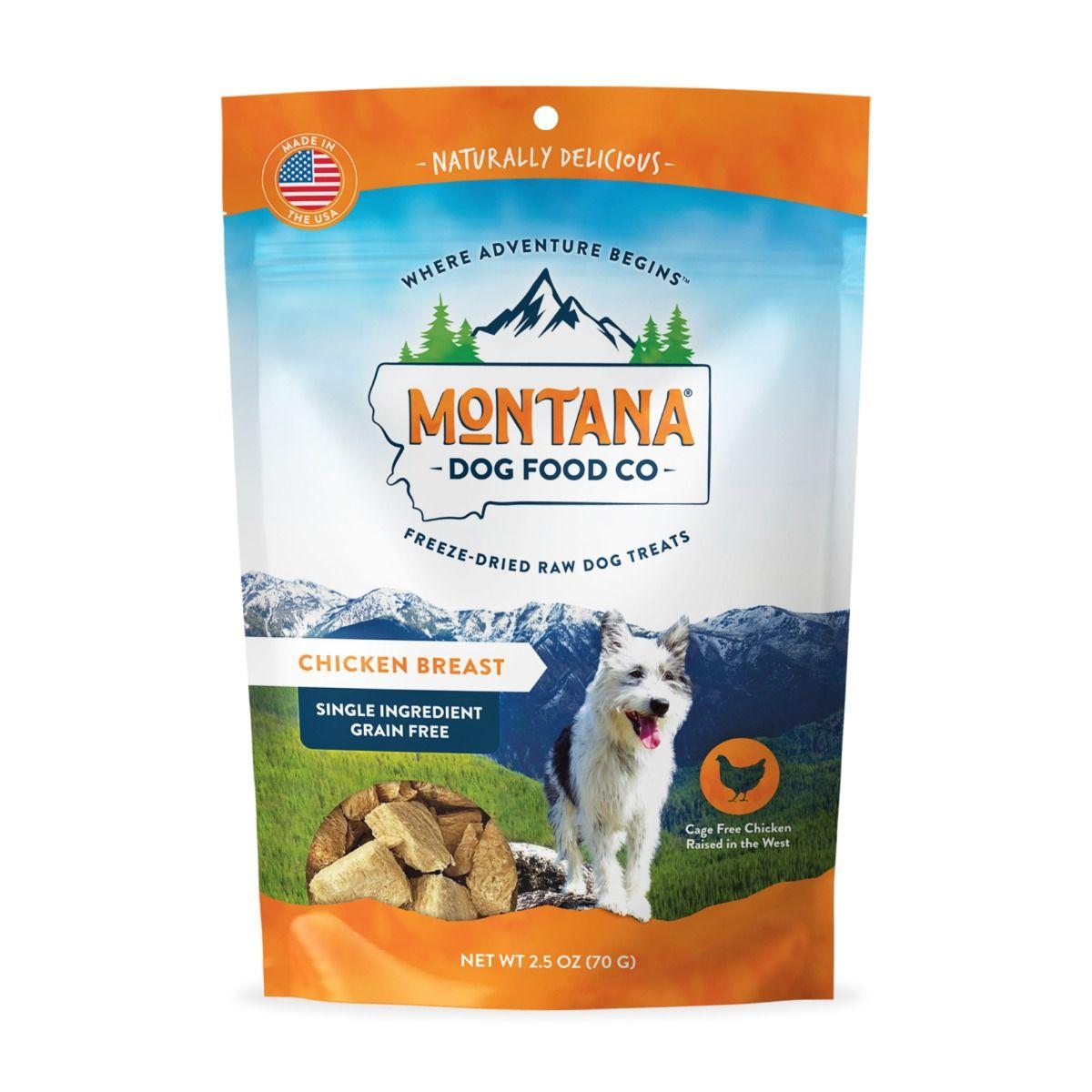 Montana Dog Food Co. Chicken Breast Freeze-Dried Dog Treats, 2.5-oz