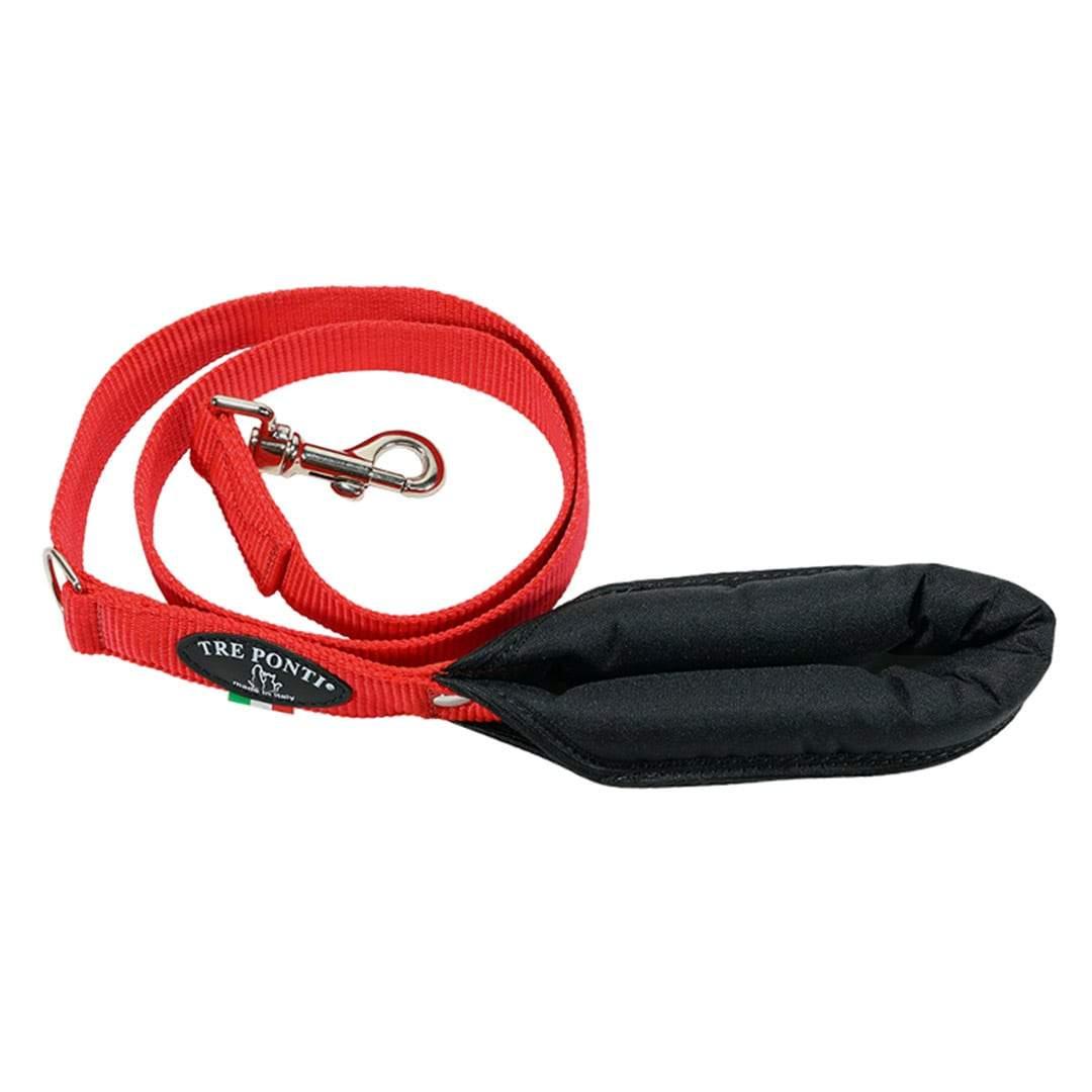 Tre Ponti Single Handle Dog Leash, Red