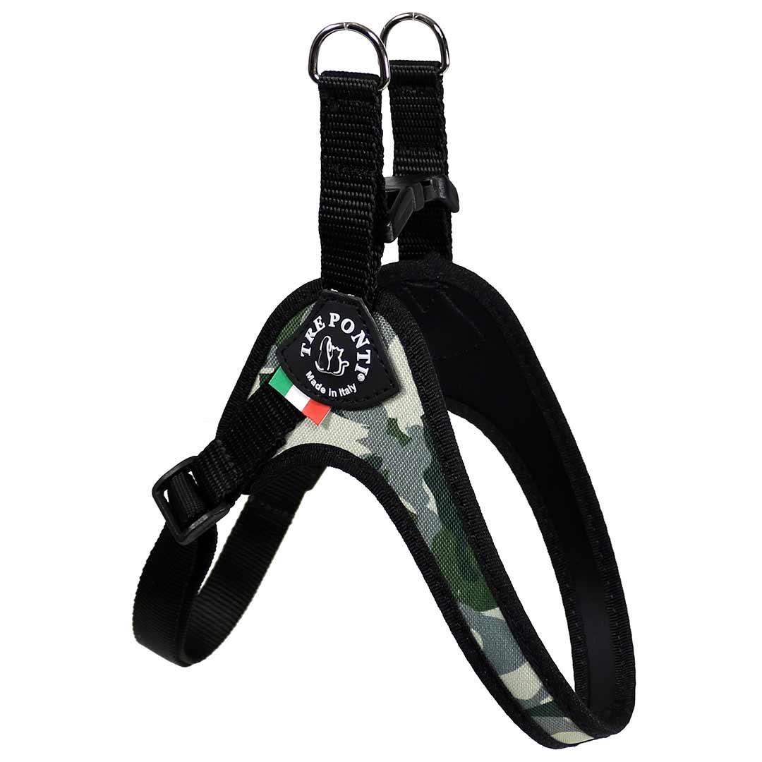 Tre Ponti Camo Adjustable Dog Harness, America