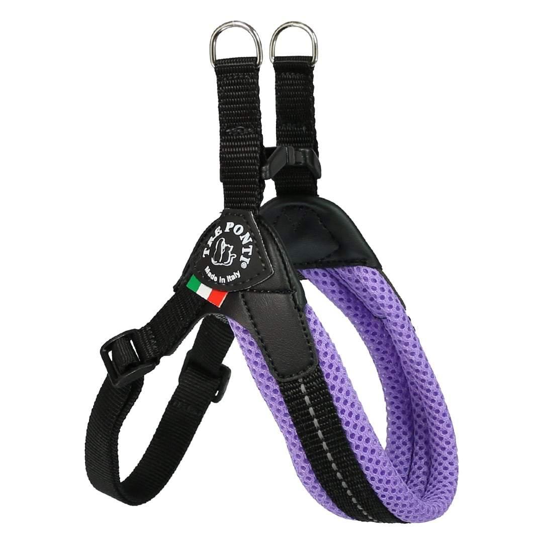 Tre Ponti Mesh Adjustable Dog Harness, Lavender, 12-15-in