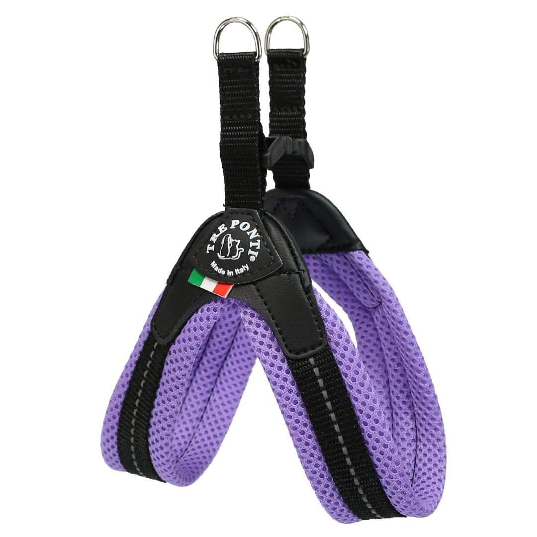 Tre Ponti Mesh Buckle Dog Harness, Lavender