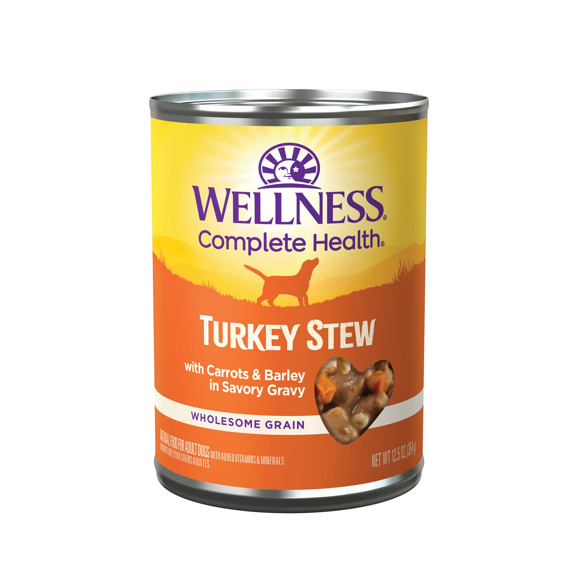 Wellness Complete Health Turkey Stew Wet Dog Food Can
