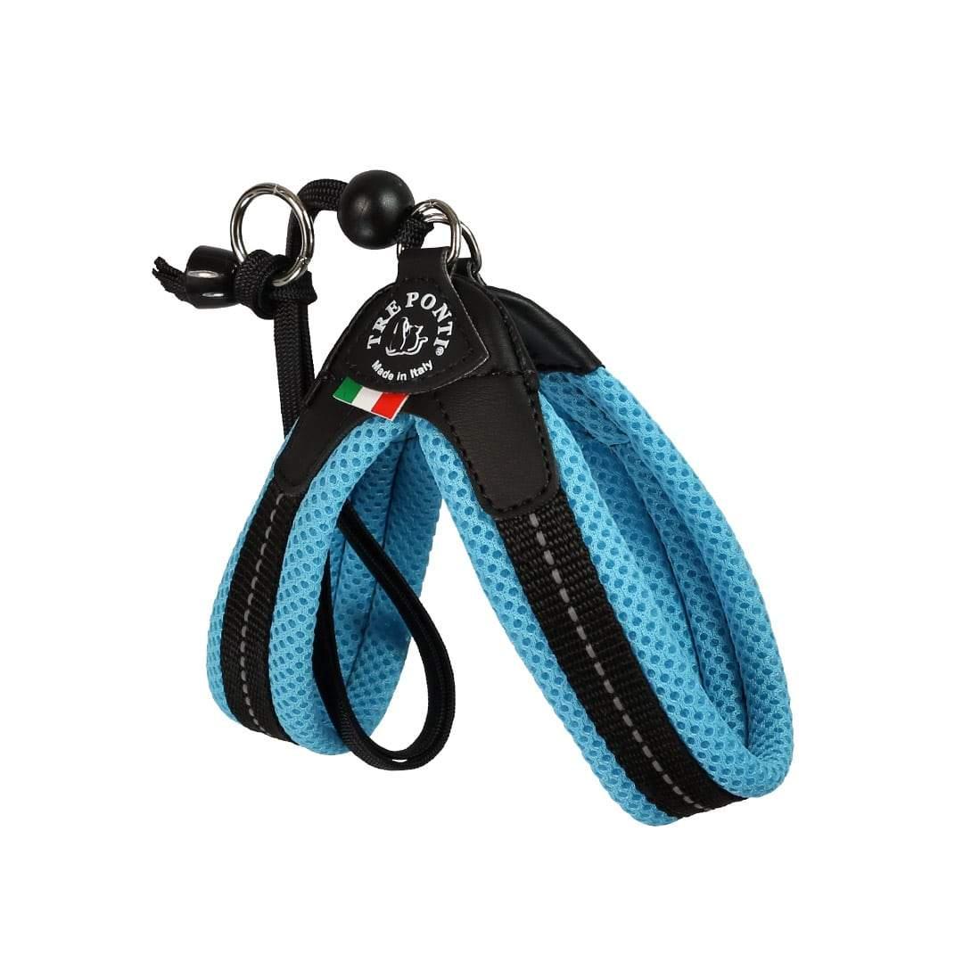 Tre Ponti Mesh Strap Dog Harness, Light Blue