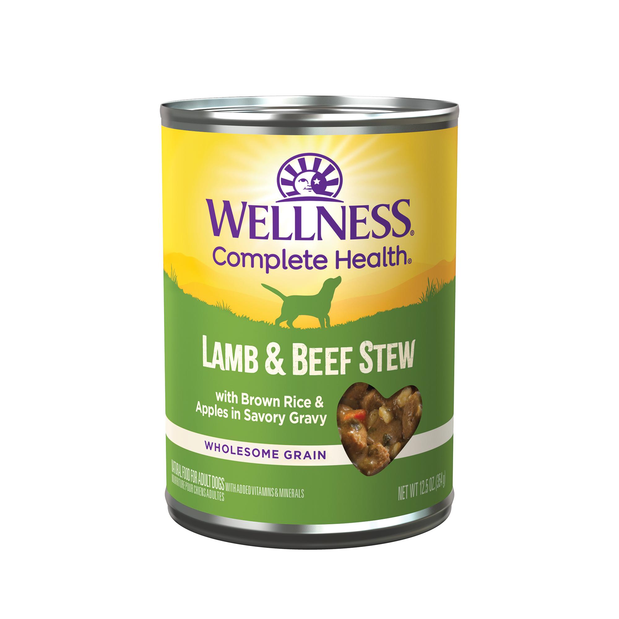 Wellness Complete Health Lamb & Beef Stew Wet Dog Food Can