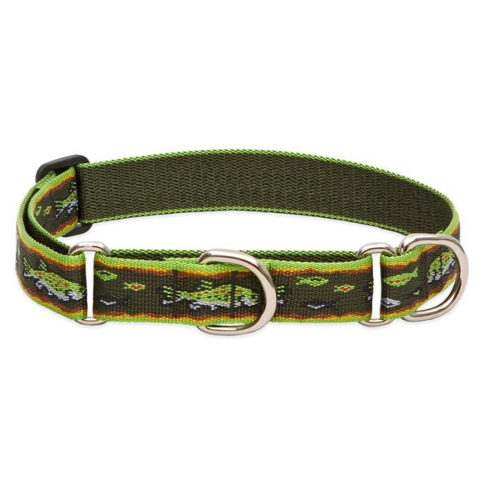 Lupine Pet Original Designs Martingale Dog Collar, Brook Trout, 1-in x 15-22-in