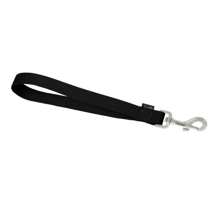 Lupine Pet Basic Solids Training Tab for Dogs, Black, 3/4-in