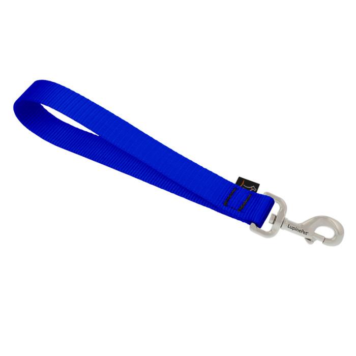 Lupine Pet Basic Solids Tab de dressage pour chiens, Bleu, 1-po
