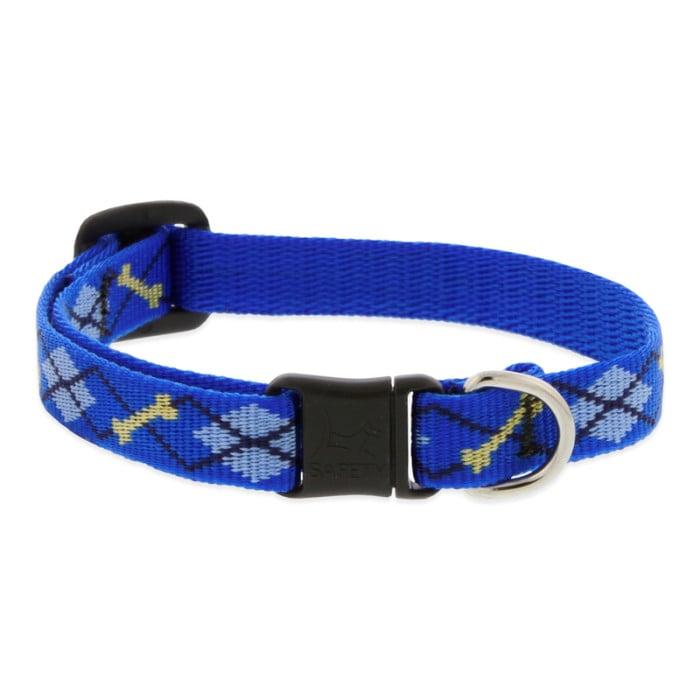 Lupine Pet Original Designs Safety Collar for Cats, Dapper Dog, 1/2-in x 8-12-in