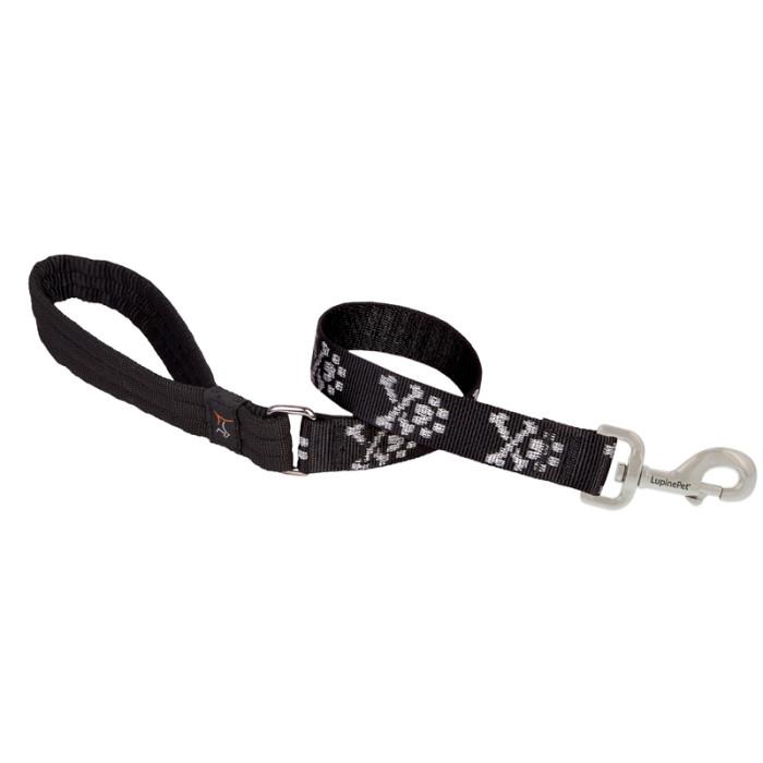 Lupine Pet Original Designs Dog Leash, Bling Bonz, 1-in x 2-ft