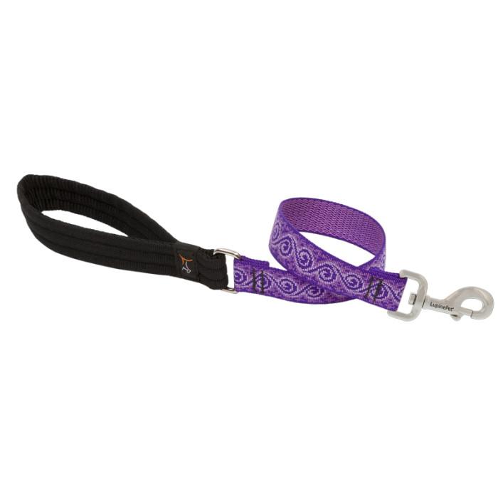 Lupine Pet Original Designs Dog Leash, Jelly Roll, 1-in x 2-ft
