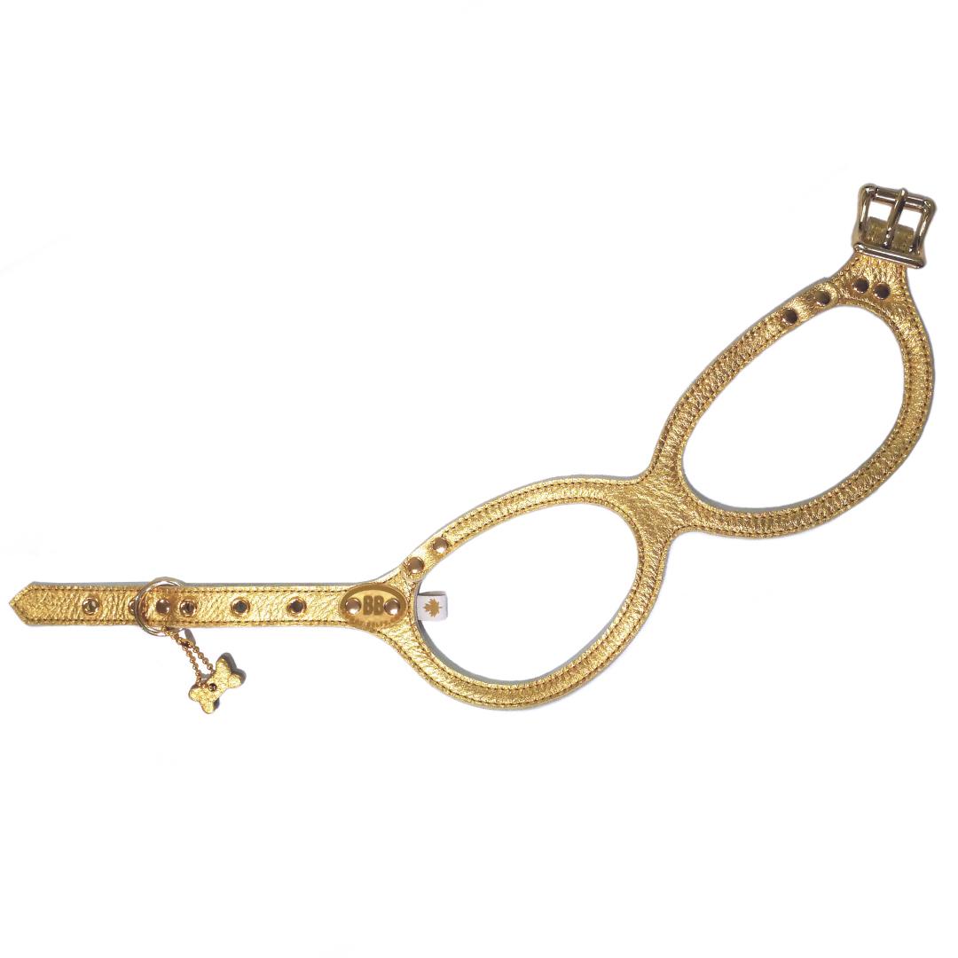 Buddy Belts Limited Leather Harness for Dogs, Gold Nugget, 4