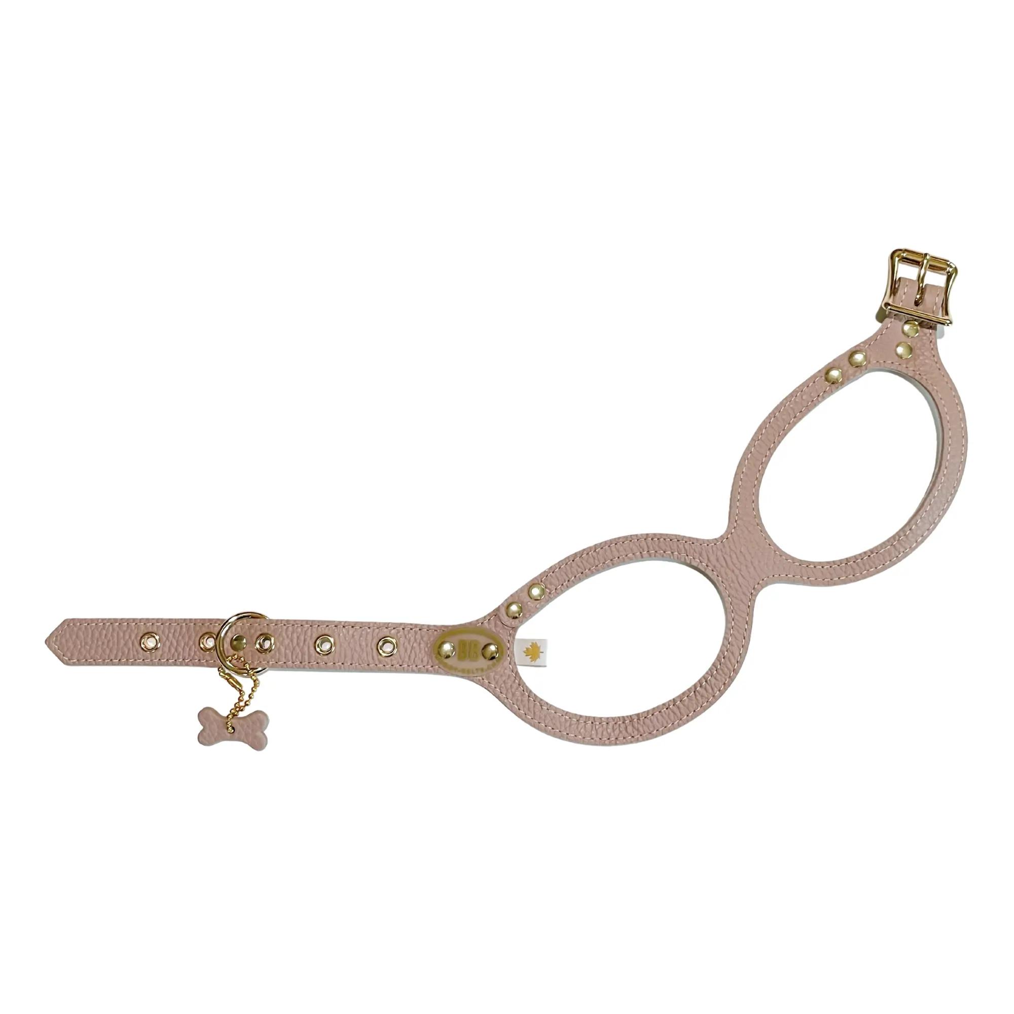 Buddy Belts Limited Leather Harness for Dogs, Latte