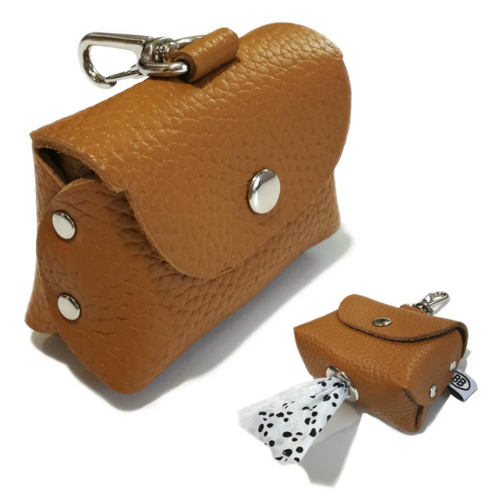 Buddy Belts Permanent Poopurse Dog Poop Bag Dispenser, Caramel