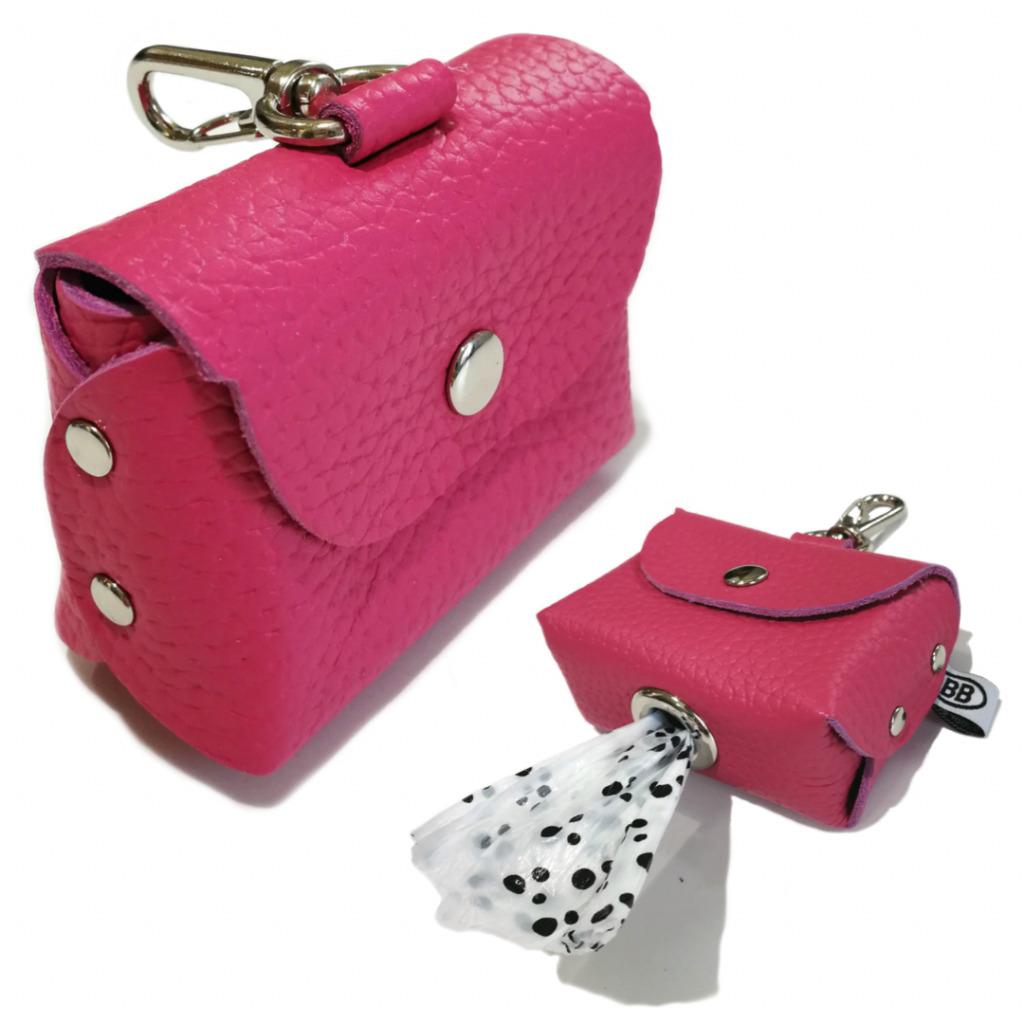Buddy Belts Permanent Poopurse Dog Poop Bag Dispenser, Hot Pink