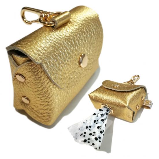 Buddy Belts Limited Poopurse Dog Poop Bag Dispenser, Gold Nugget