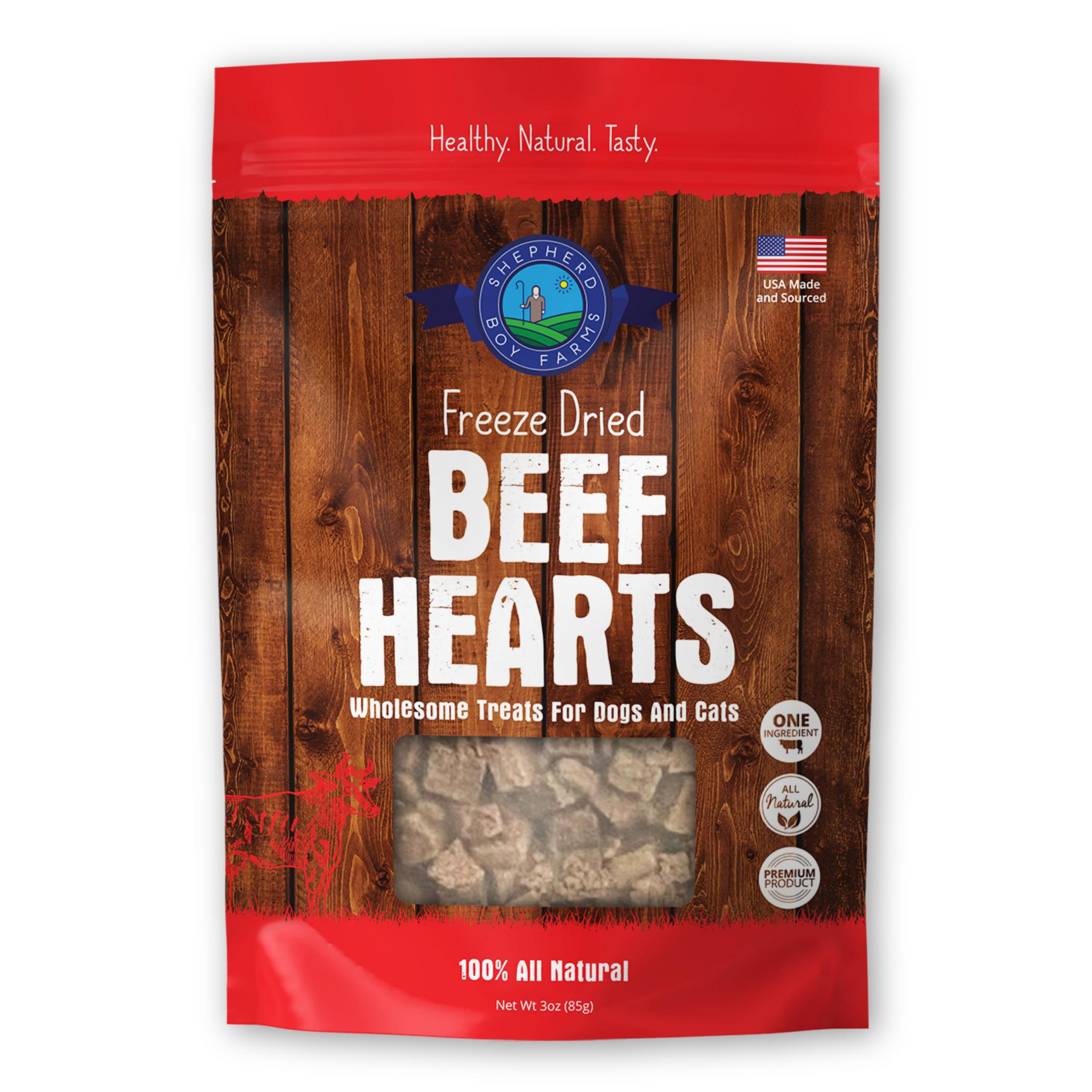 Shepherd Boy Farms Beef Heart Freeze-Dried Dog & Cat Treats