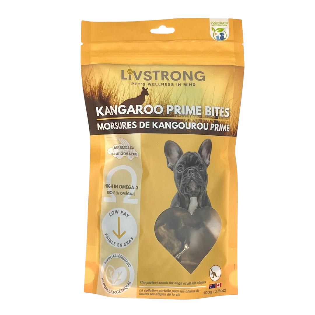 Livstrong Kangaroo Prime Bites Dog Treats